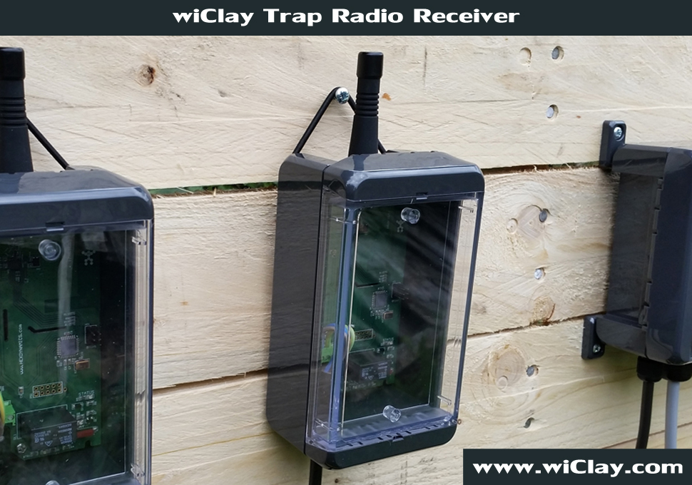 wiClay Trap release wireless radio system