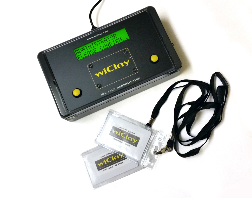 wiClay NFC Card Administrator unit for Club house